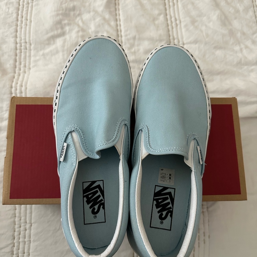 Vans Sky Blue Slip-On Shoes
